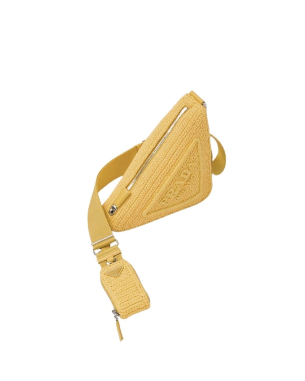 Raffia Prada Triangle Bag Yellow For Women 1BH190_2A2T_F0010_V_DRO