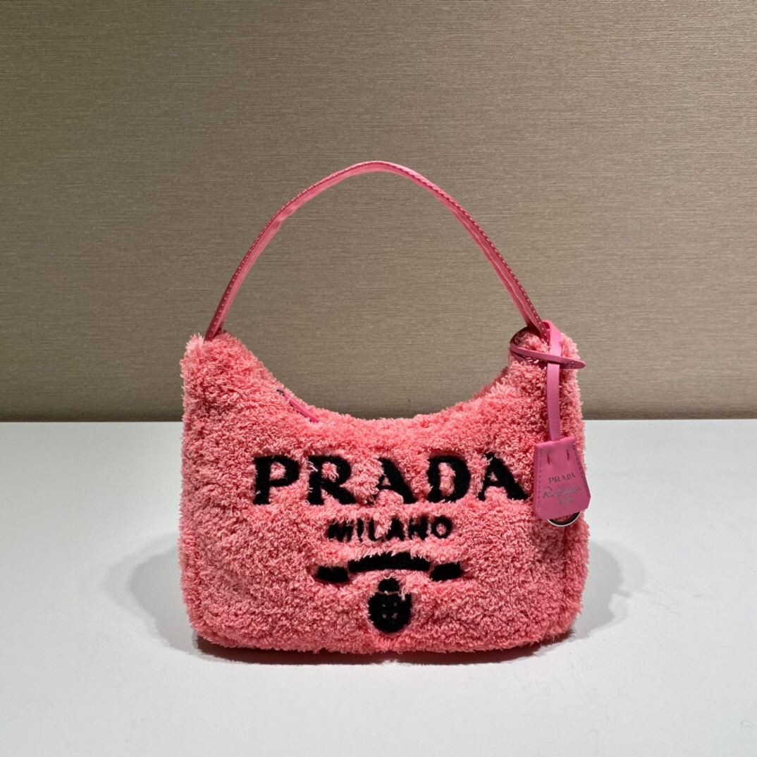 Re-Edition 2000 Terry Mini-Bag In Pink For Women 8.6in/ 22cm 1NE515_2DXO_F046J - Image 2
