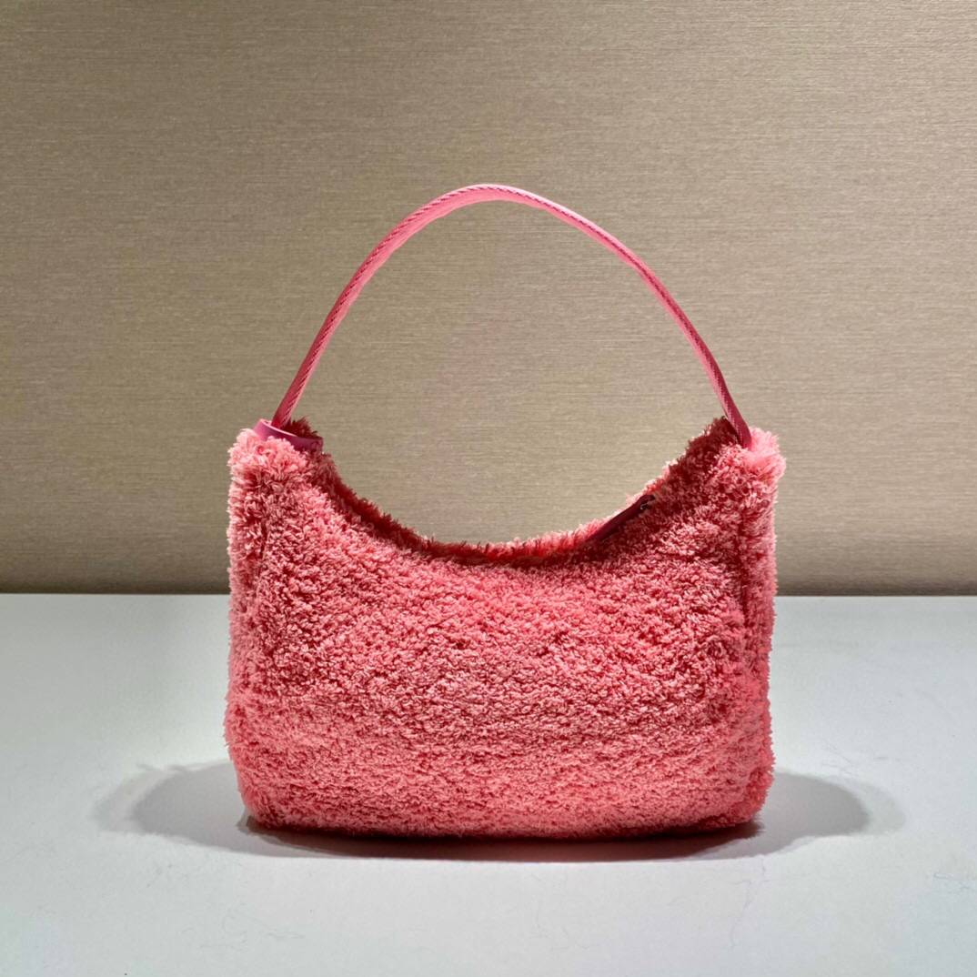 Re-Edition 2000 Terry Mini-Bag In Pink For Women 8.6in/ 22cm 1NE515_2DXO_F046J - Image 8