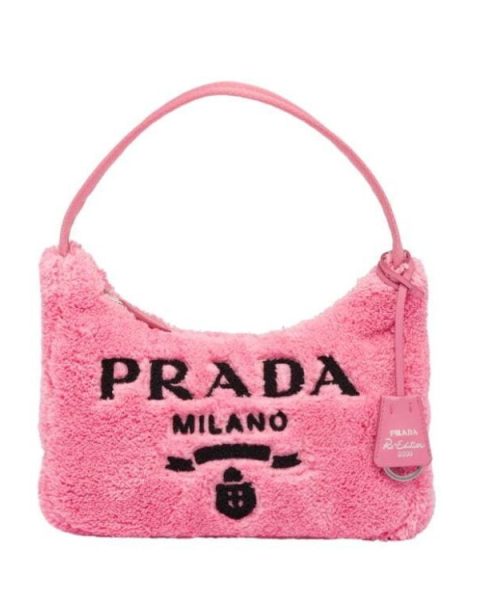 Re-Edition 2000 Terry Mini-Bag In Pink For Women 8.6in/ 22cm 1NE515_2DXO_F046J