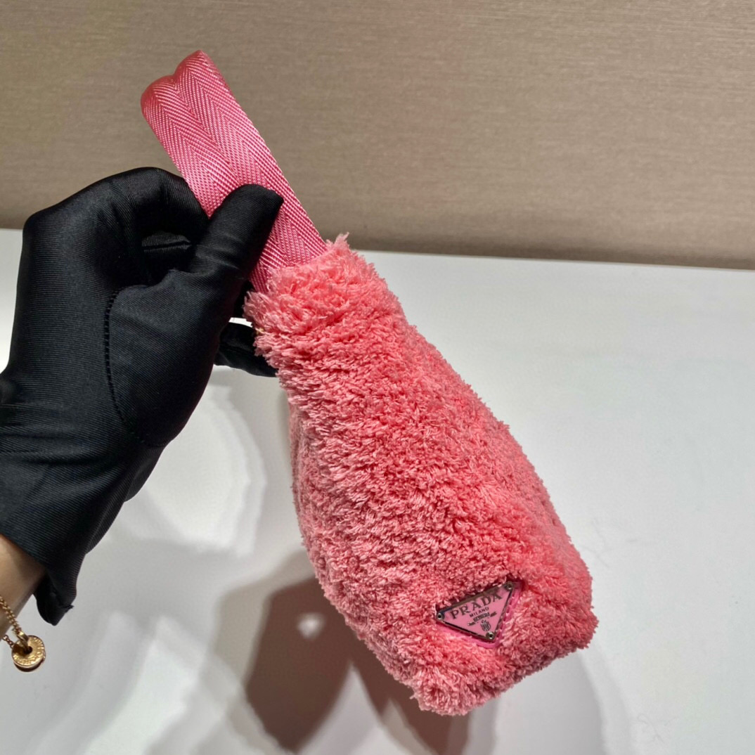 Re-Edition 2000 Terry Mini-Bag In Pink For Women 8.6in/ 22cm 1NE515_2DXO_F046J - Image 5