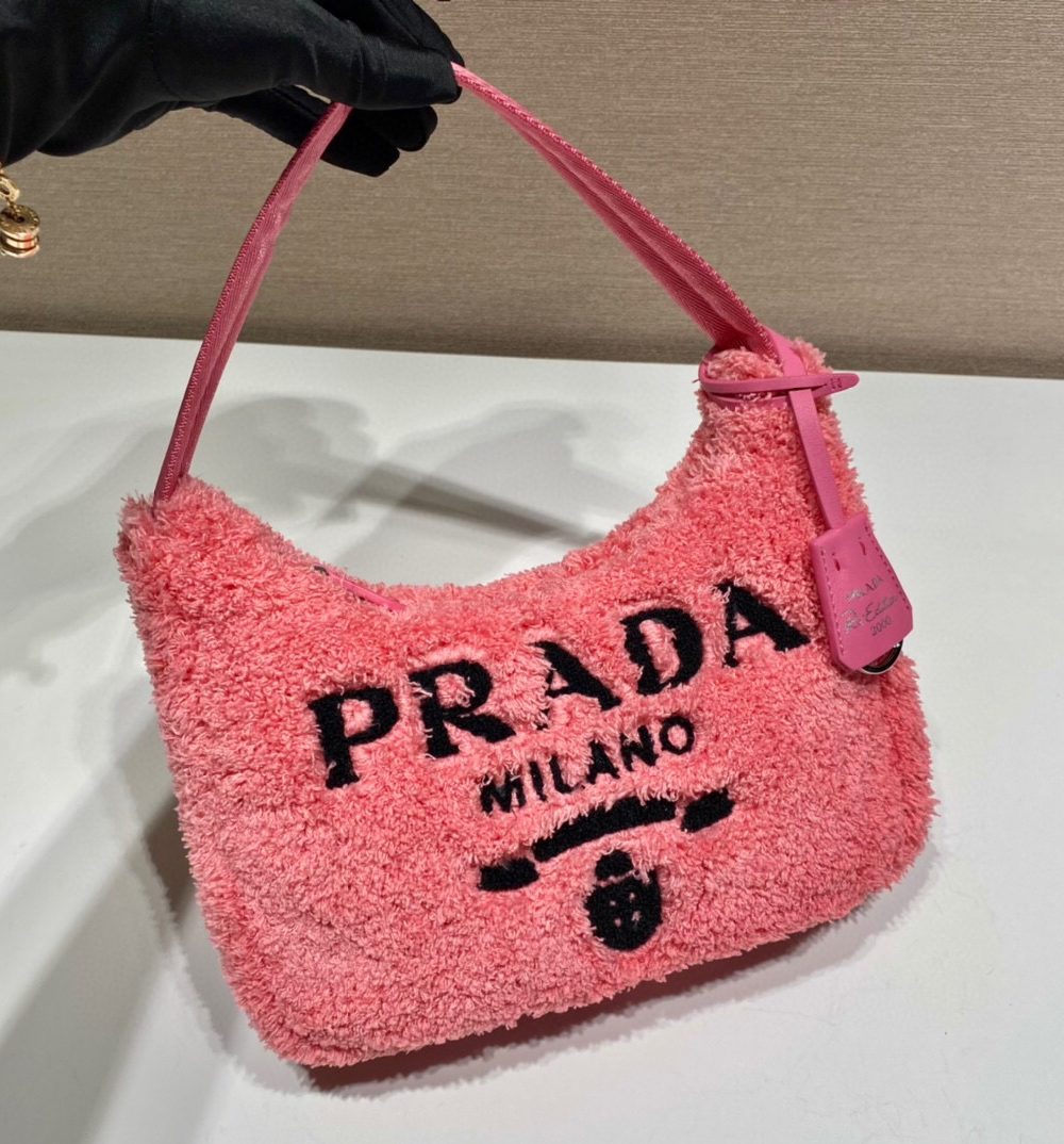 Re-Edition 2000 Terry Mini-Bag In Pink For Women 8.6in/ 22cm 1NE515_2DXO_F046J