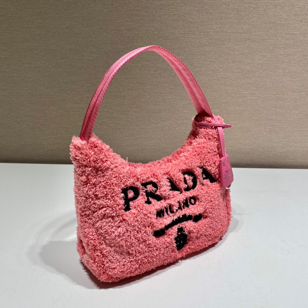 Re-Edition 2000 Terry Mini-Bag In Pink For Women 8.6in/ 22cm 1NE515_2DXO_F046J - Image 9