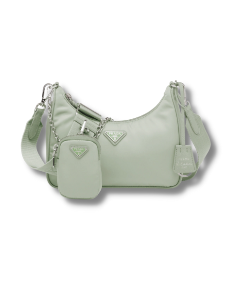 Re-Edition 2005 Re-Nylon Bag Aqua For Women-1BH204_R064_F0934_V_V9L
