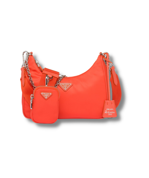 Re-Edition 2005 Re-Nylon Bag Orange For Women