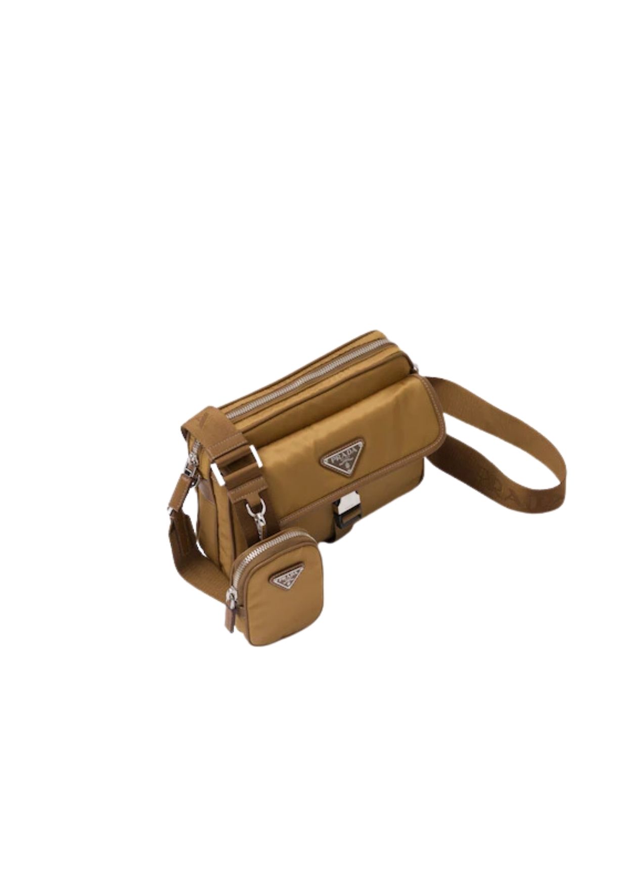 Re-Nylon And Saffiano Shoulder Bag Brown For Women 2VH133_2DMH_F0005_V_XMP - Image 2