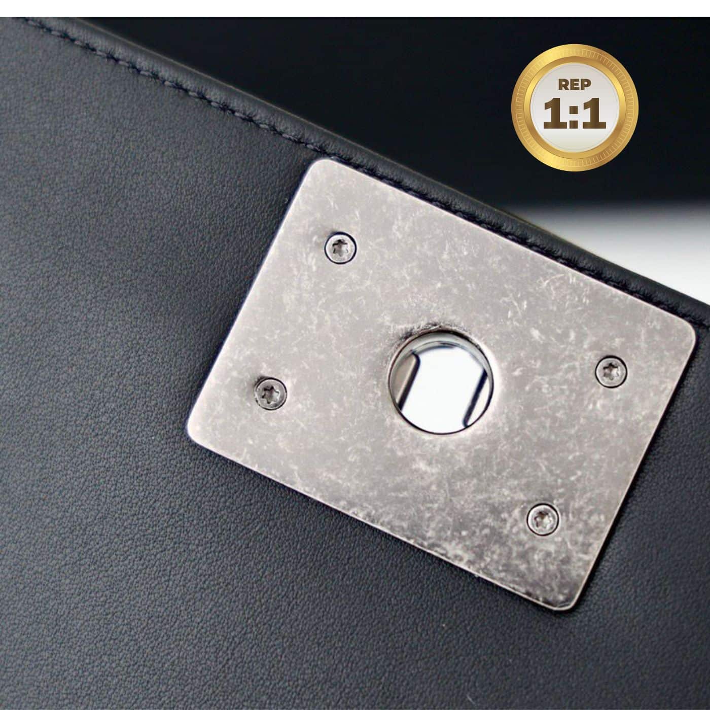 1:1 Replica Chanel Mini Classic Flapbag Black For Women 20cm/7.9 in - Image 10