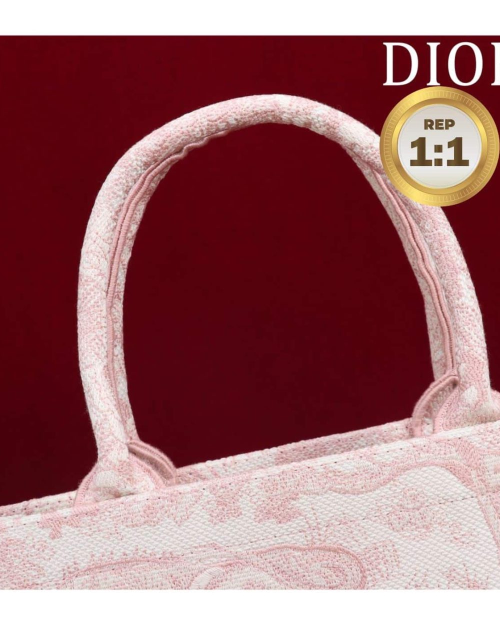 1:1 Replica Christian Dior Medium Dior Book Tote Pink For Women 36cm