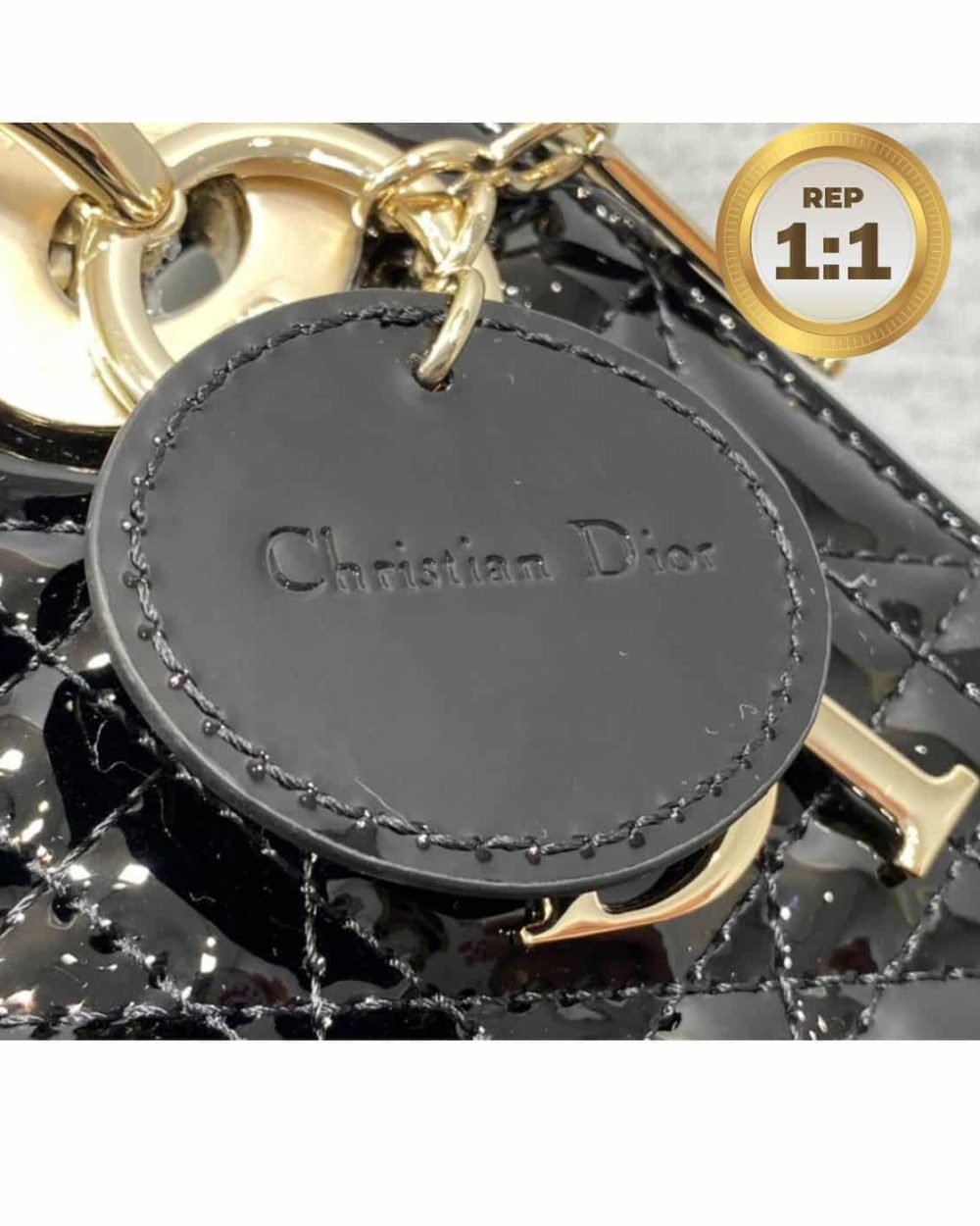 1:1 Replica Christian Dior Mini Lady Dior Bag Black For Women 17cm