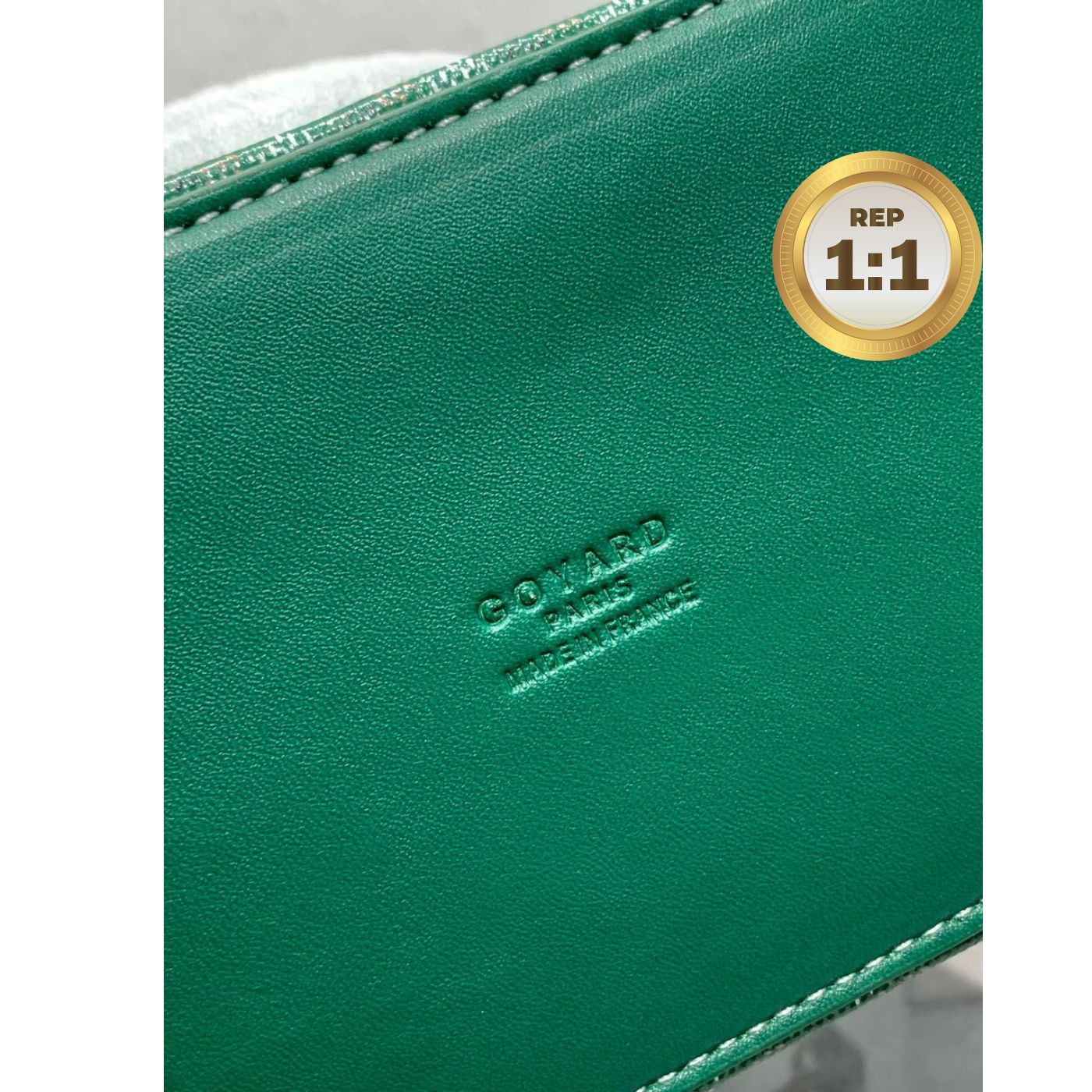 1:1 Replica Goyard Vendome Mini Bag Green/Navy Blue For Women 9.1in/23cm VENDOSMINTY01CL03P - Image 8