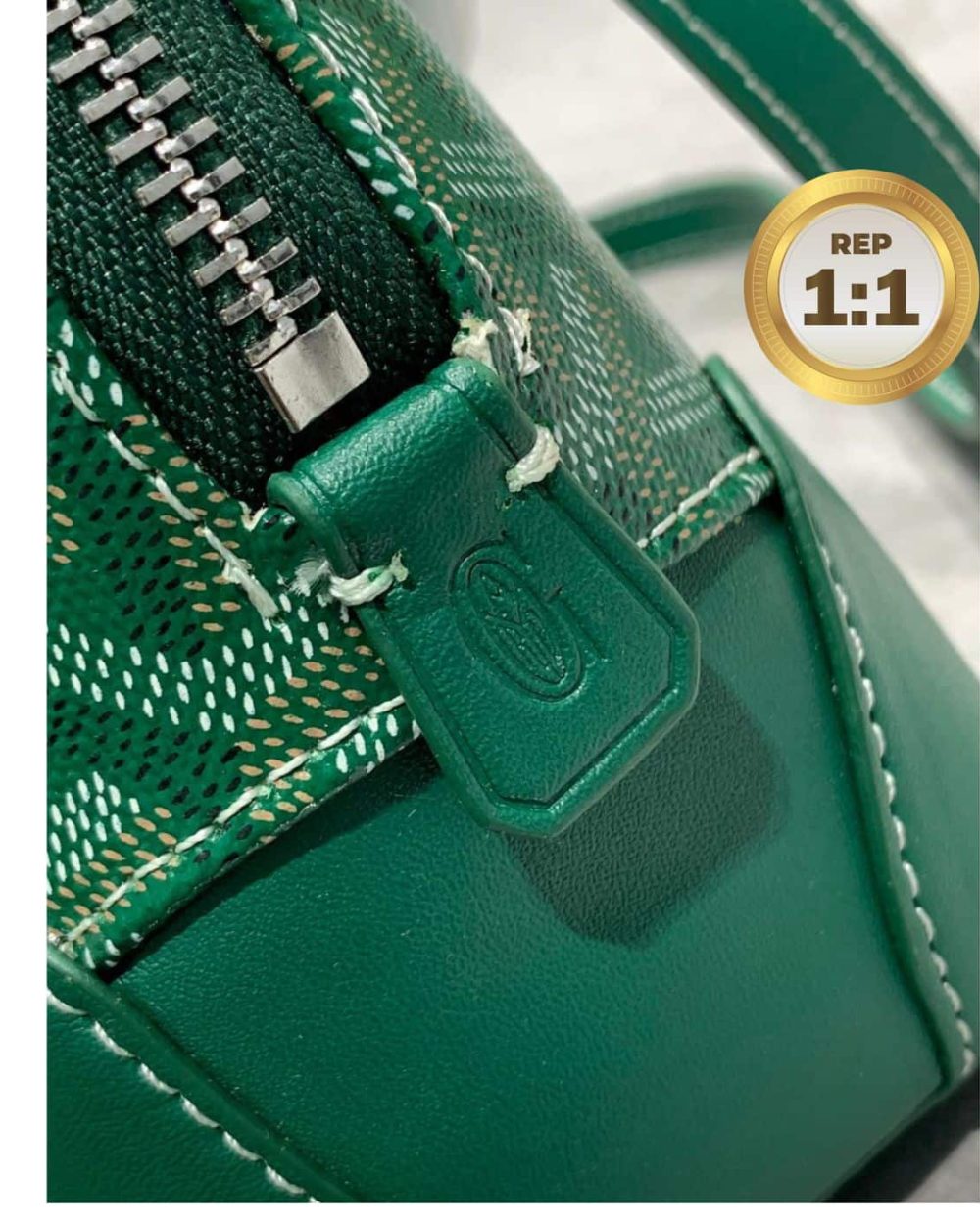 1:1 Replica Goyard Vendome Mini Bag Green/Navy Blue For Women‎ 9.1in/23cm VENDOSMINTY01CL03P