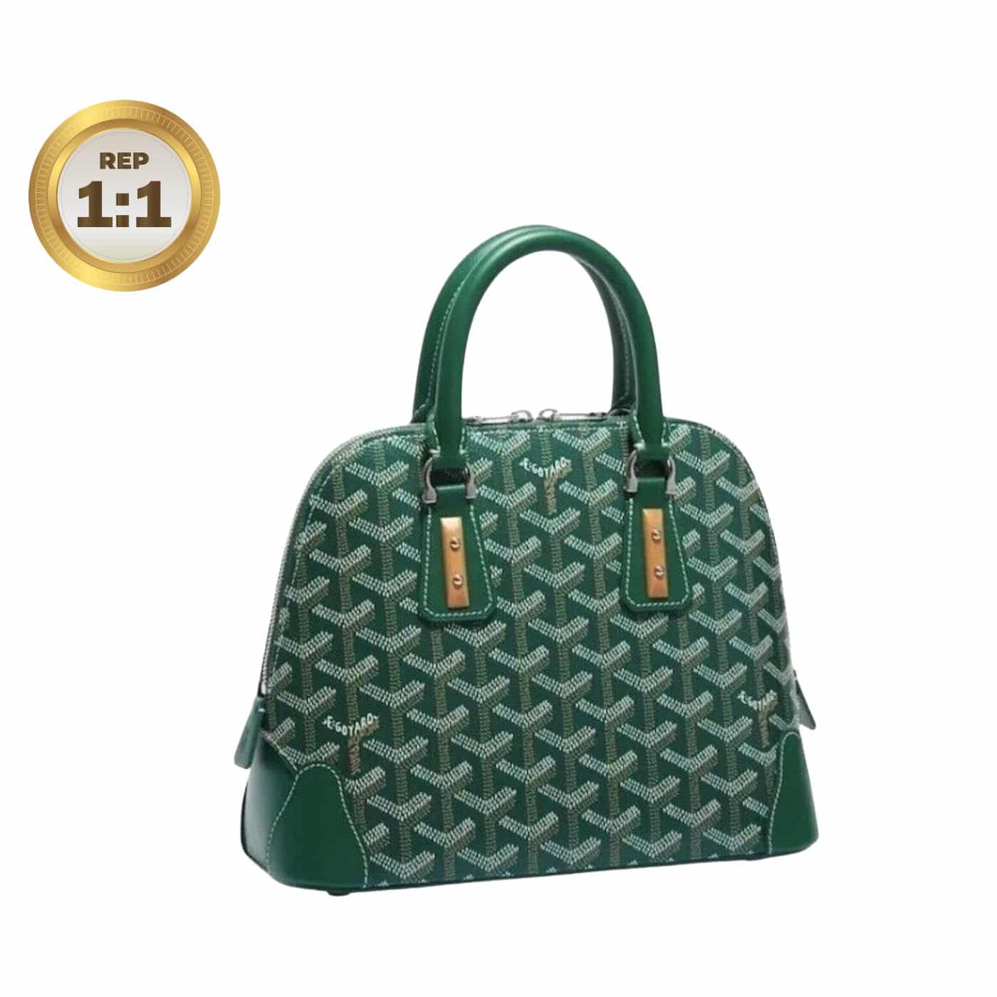 1:1 Replica Goyard Vendome Mini Bag Green/Navy Blue For Women 9.1in/23cm VENDOSMINTY01CL03P