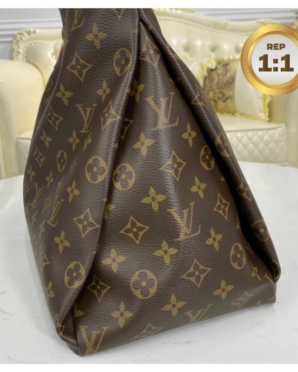 1:1 Replica Louis Vuitton Artsy MM Monogram Canvas For Women 16.1in/41cm LV M44869