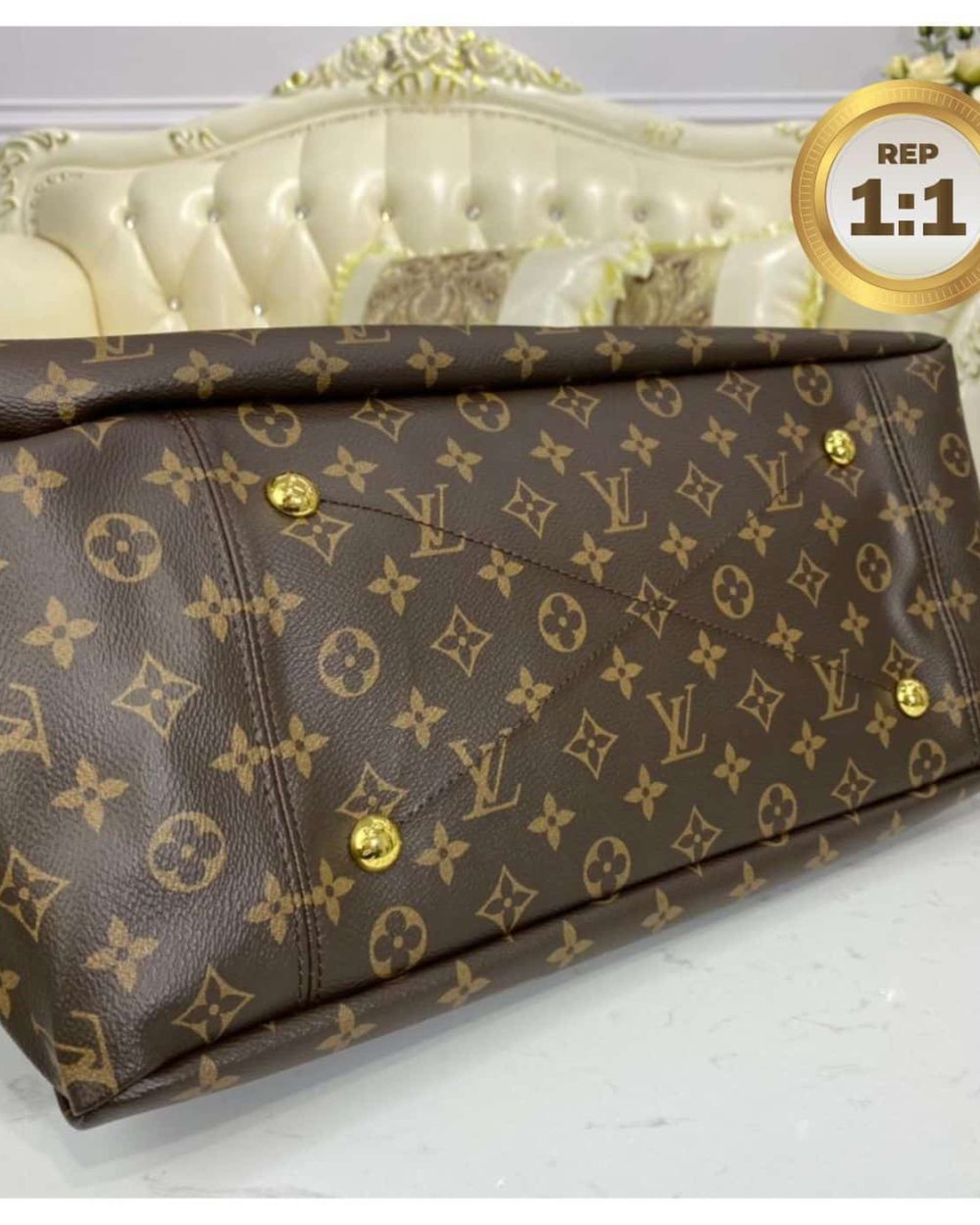 1:1 Replica Louis Vuitton Artsy MM Monogram Canvas For Women 16.1in/41cm LV M44869