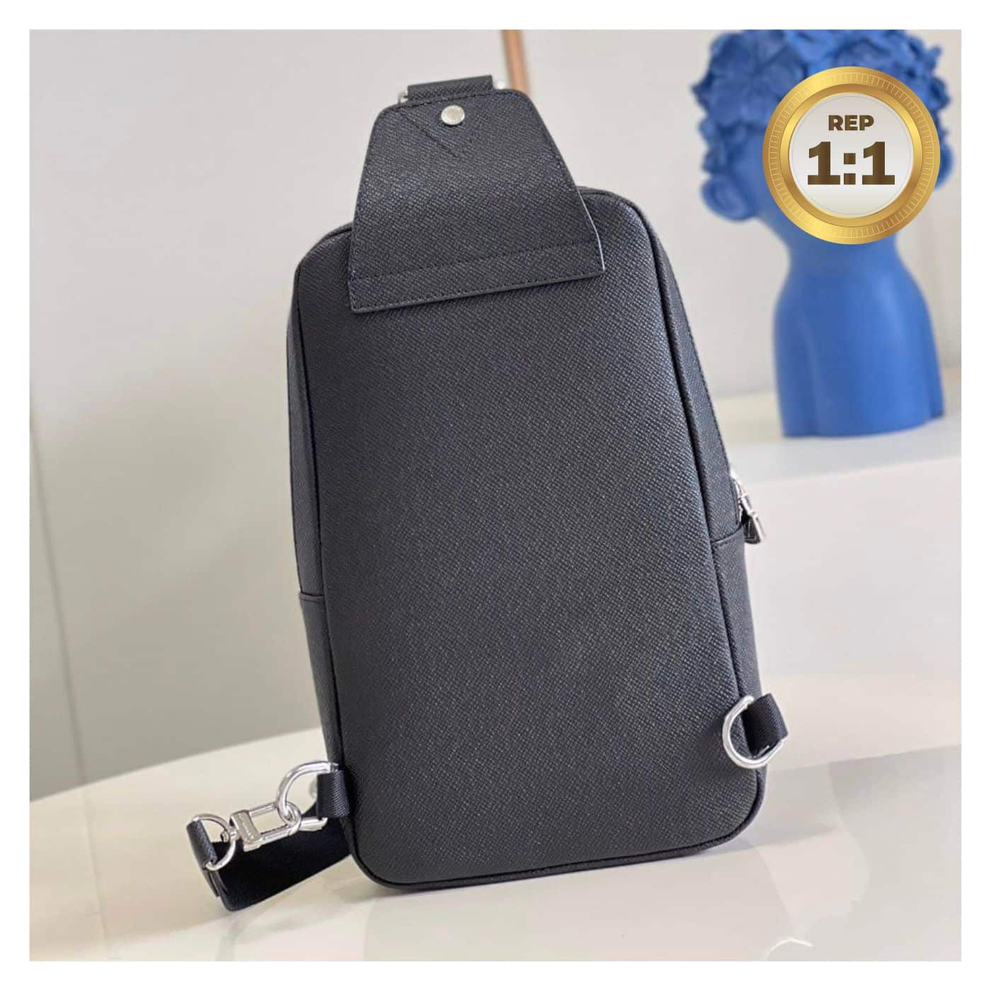 1:1 Replica Louis Vuitton Avenue Sling Bag Black For Women 12.2in/31cm LV M30443 - Image 2