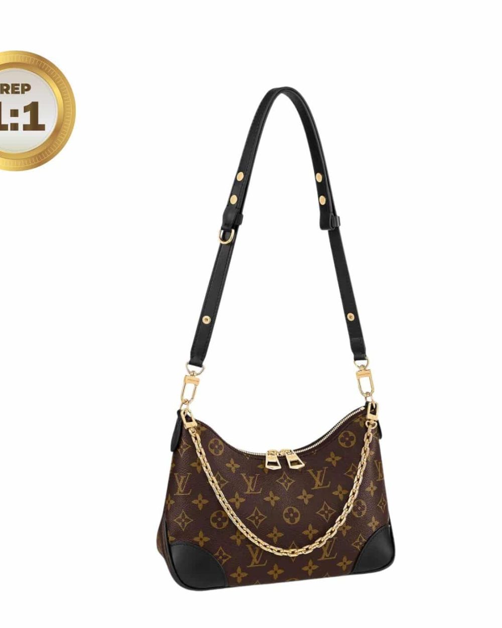 1:1 Replica Louis Vuitton Boulogne Monogram Canvas Brown For Women 11.4in/29cm LV M45831