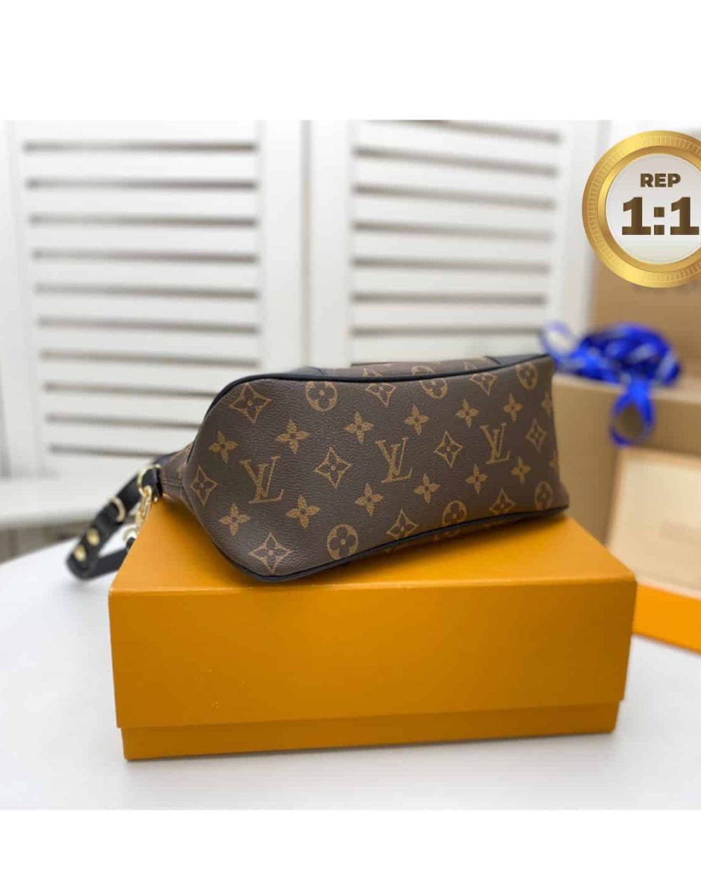 1:1 Replica Louis Vuitton Boulogne Monogram Canvas Brown For Women 11.4in/29cm LV M45831