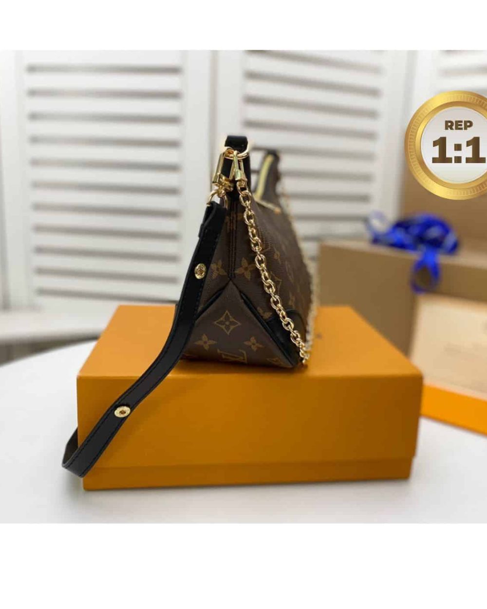 1:1 Replica Louis Vuitton Boulogne Monogram Canvas Brown For Women 11.4in/29cm LV M45831