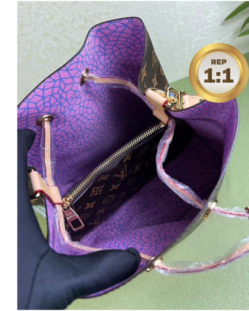 1:1 Replica Louis Vuitton LV x YK Neonoe MM Brown For Women 10.2in/26 cm M46473