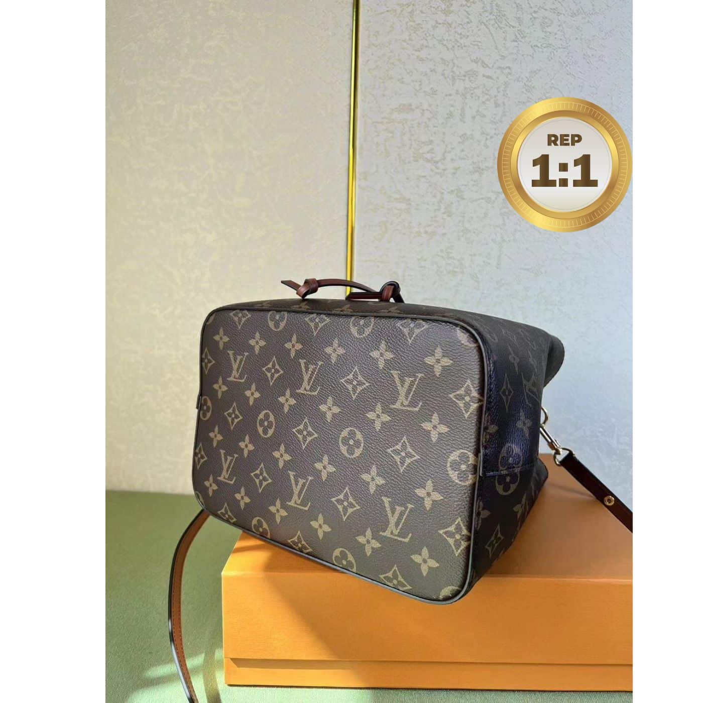 1:1 Replica Louis Vuitton NeoNoe MM Brown For Women 26cm / 10.2in M44887 - Image 2