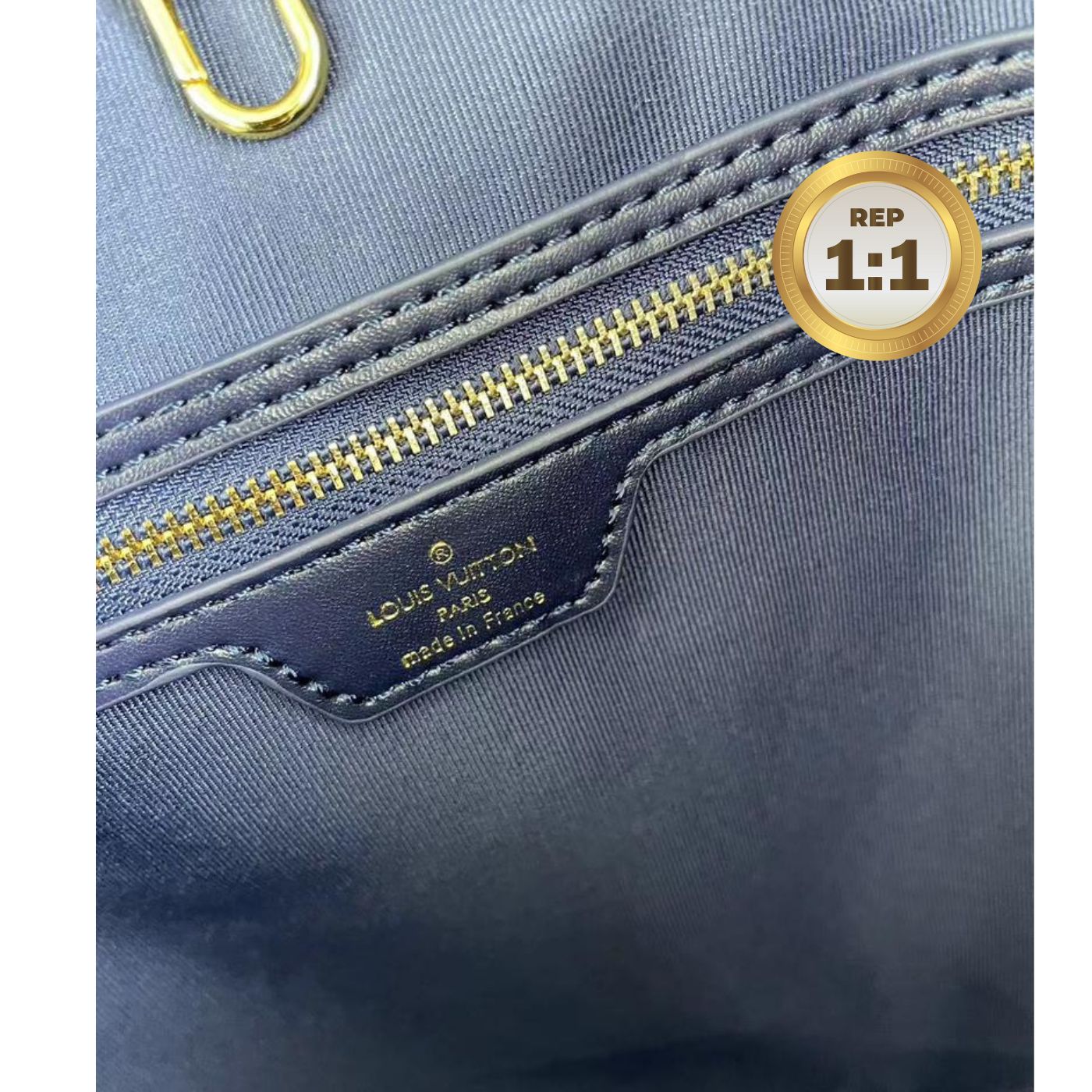 1:1 Replica Louis Vuitton Neverfull MM Monogram Jacquard Denim Totes Bag Grey For Women 12.2in/31cm M21465 - Image 2