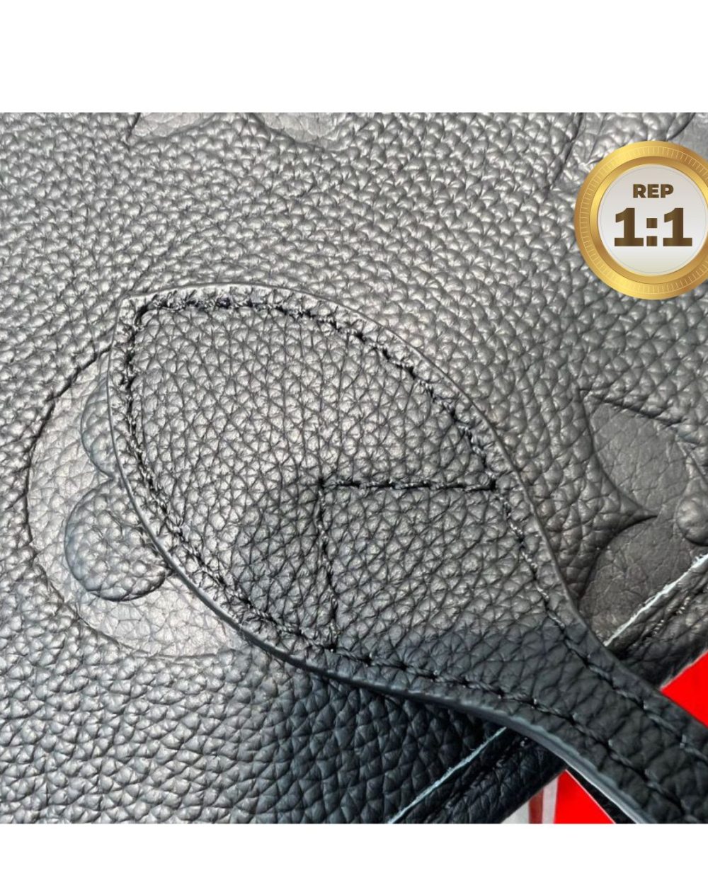 1:1 Replica Louis Vuitton Neverfull MM Tote Bag Black For Women 12.2in/31cm M45685