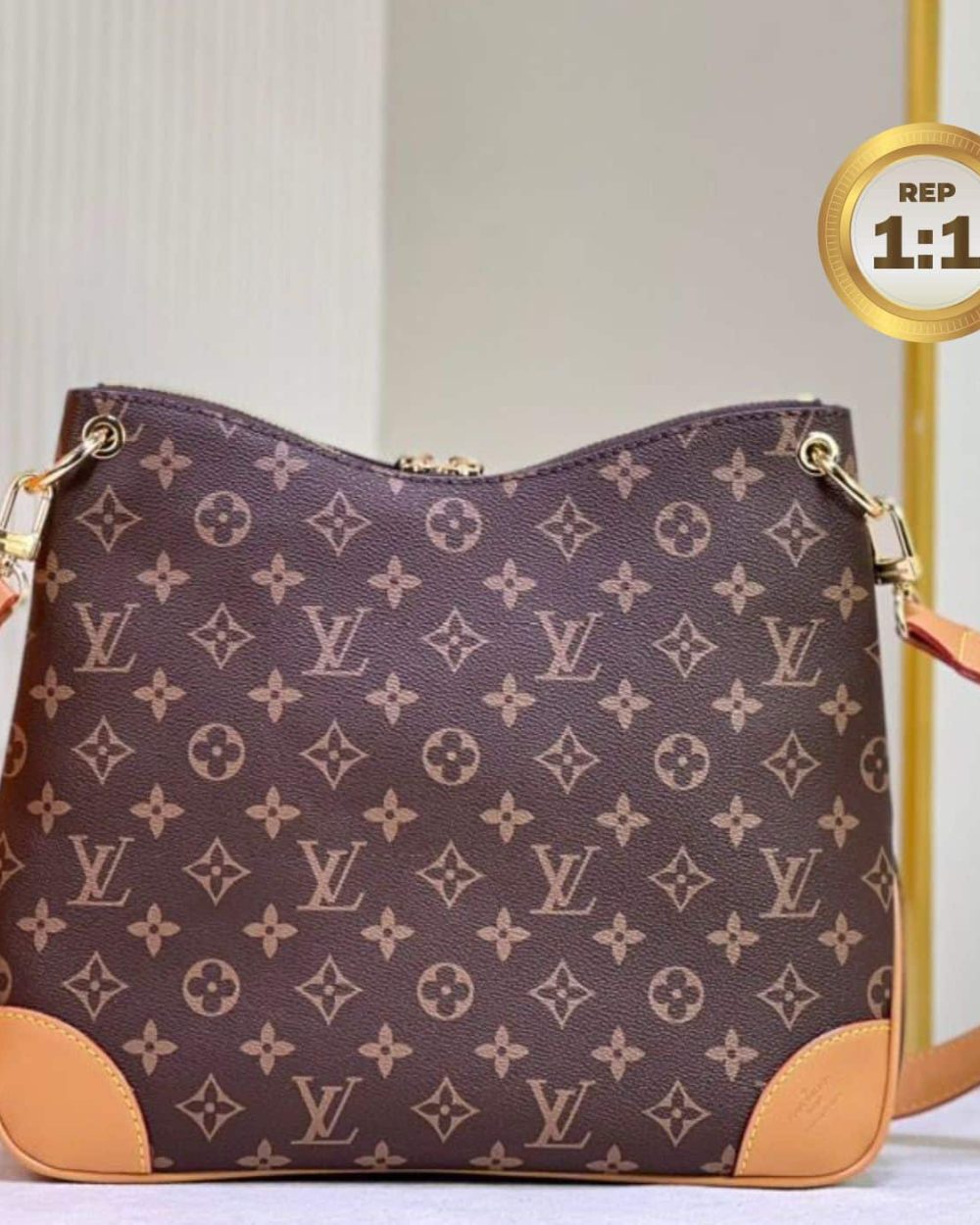 1:1 Replica Louis Vuitton Odeon PM Monogram Canvas Brown For Women 11in/28cm LV M45354