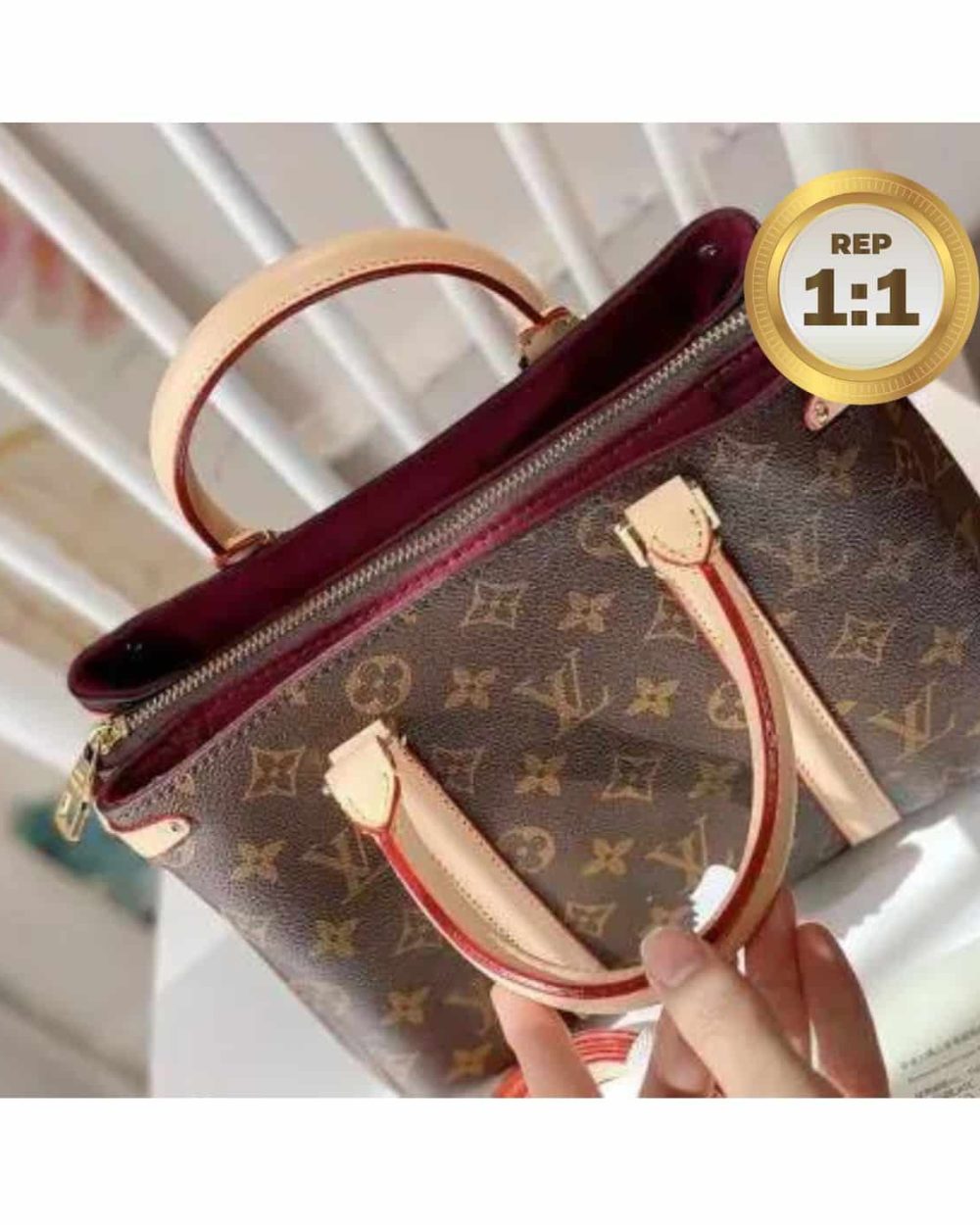 1:1 Replica Louis Vuitton Open BB Bag Brown For Women 27cm M44576