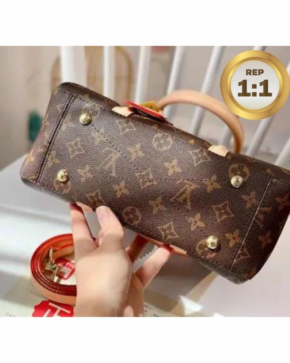 1:1 Replica Louis Vuitton Open BB Bag Brown For Women 27cm M44576