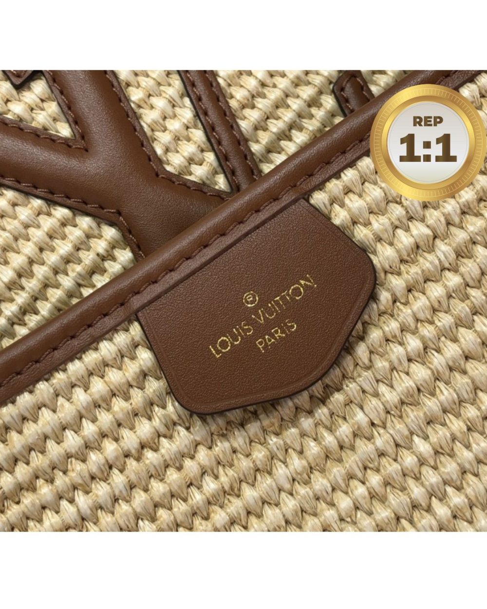 1:1 Replica Louis Vuitton Saint Jacques Raffia Brown For Women 22.4in/57cm LV M59963