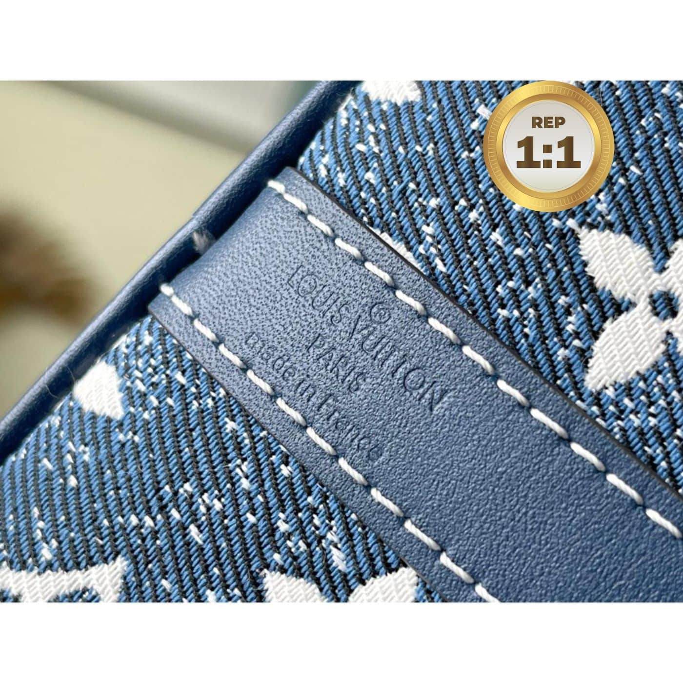 1:1 Replica Louis Vuitton Speedy Bandouliere 25 Monogram Denim Jacquard Navy Blue 9.8in/25cm LV M59609 - Image 5