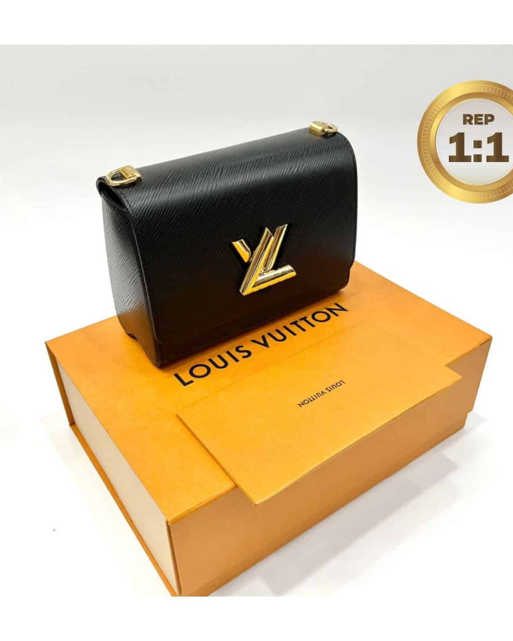 1:1 Replica Louis Vuitton Twist MM Epi Black For Women 9.4in/23cm