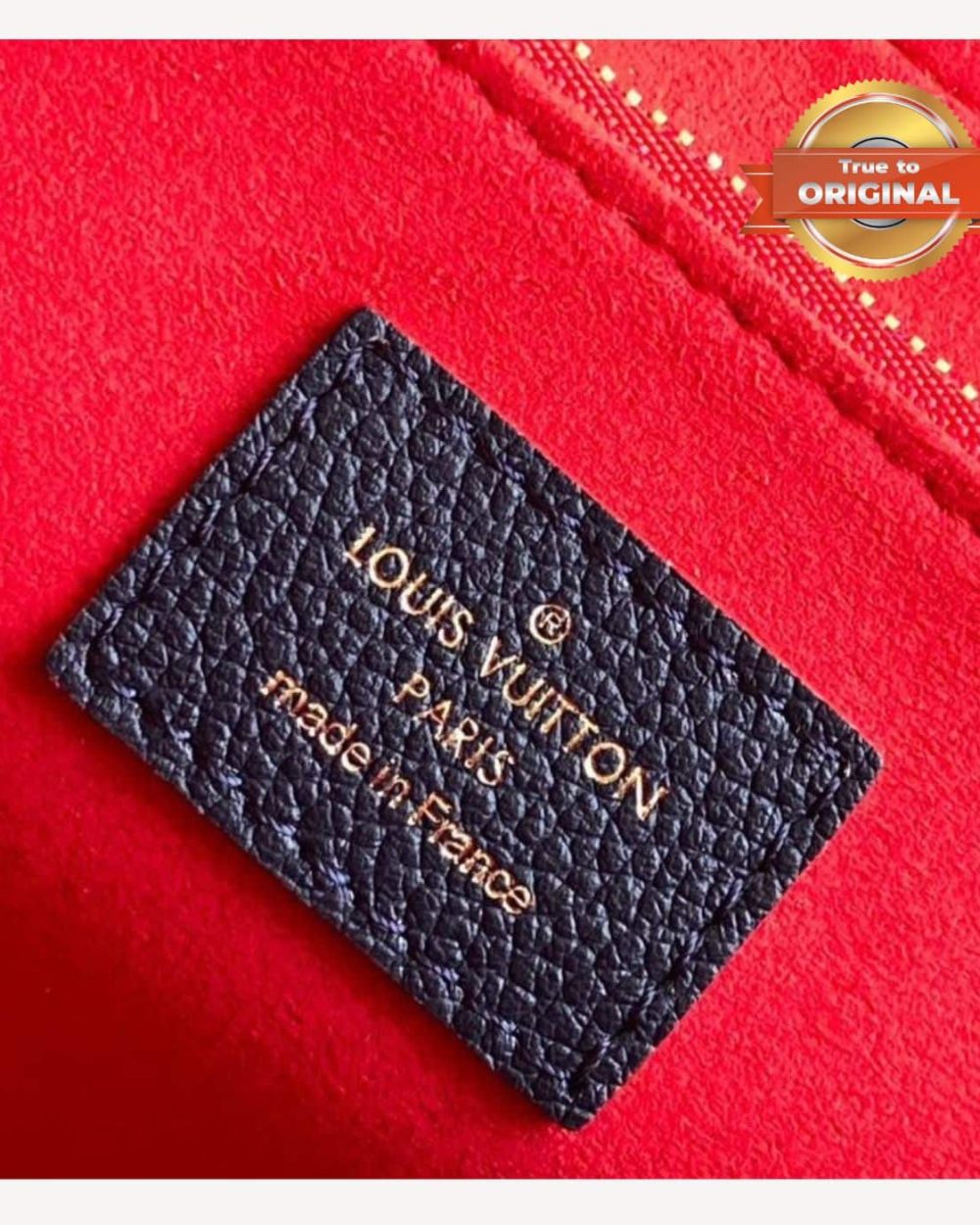 1:1 Replica Louis Vuitton Vavin MM Monogram Empreinte Navy Blue For Women 9.8in/25cm LV M43925