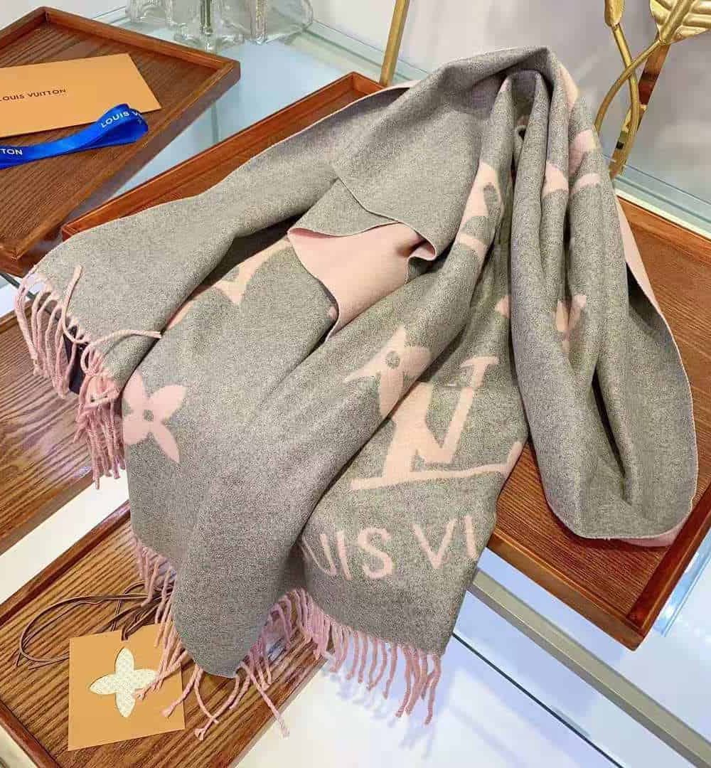 Reykjavik Scarf Light Grey And Pink For Women 