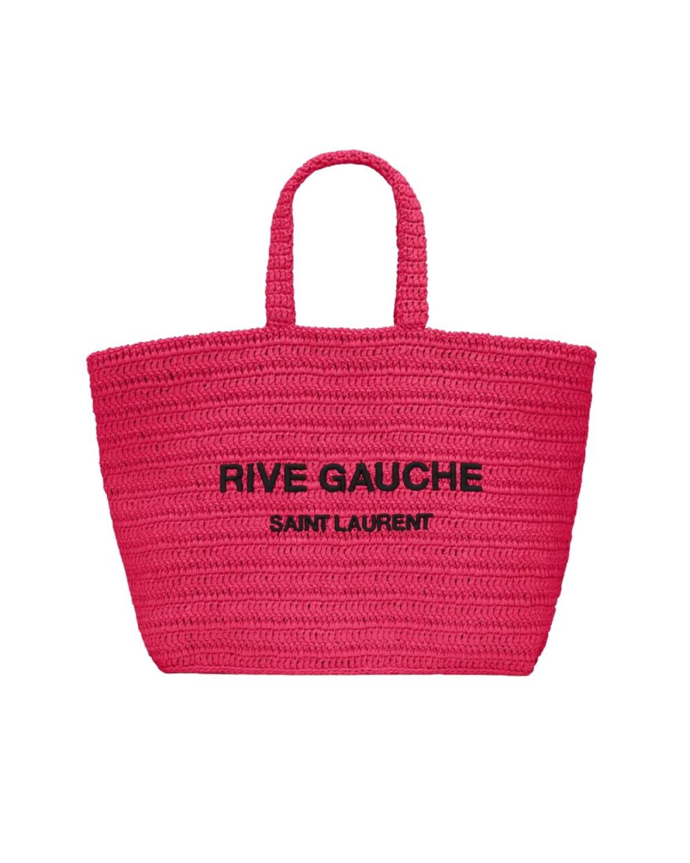 [REP 1:1] Rive Gauche Supple In Raffia Crochet Pink For Women 688864GAAA15693- 15 Inches/ 38 Cm