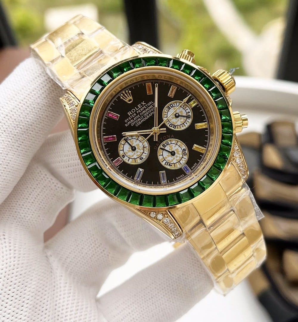 Rolex Cosmograph Daytona 40mm Gold Toned Beaded For Men