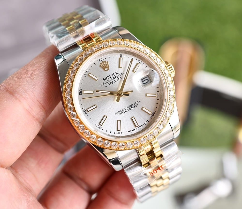 Rolex Datejust 36mm Silver Toned For Men 179174