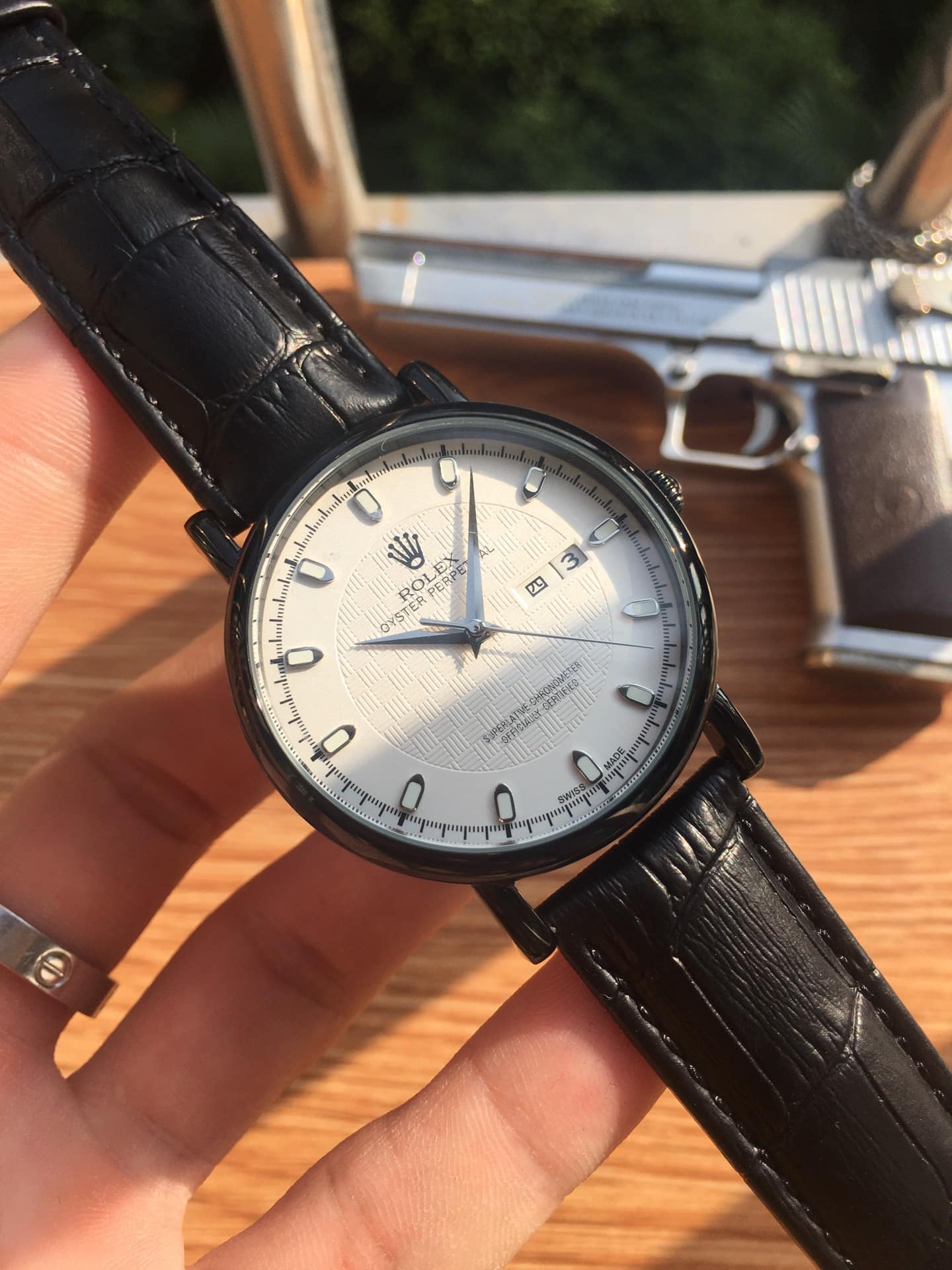 Rolex Datejust 41 Black Metal Toned For Men