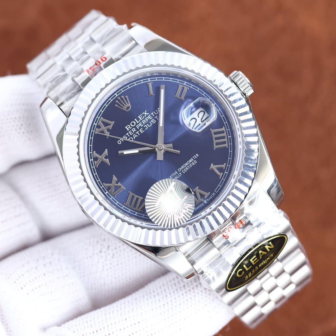 Rolex Datejust 41mm Oyster Perpetual Silver Toned For Men