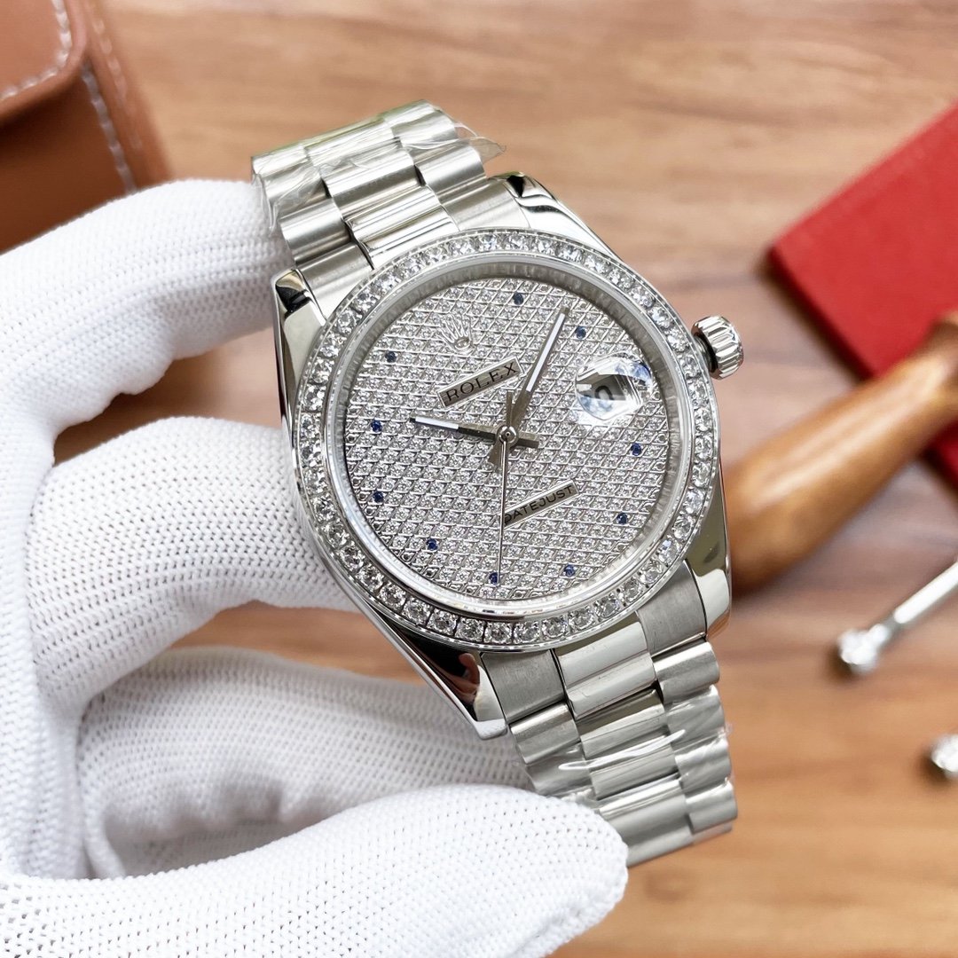 Rolex Datejust 41mm Oyster Perpetual Silver Toned For Men