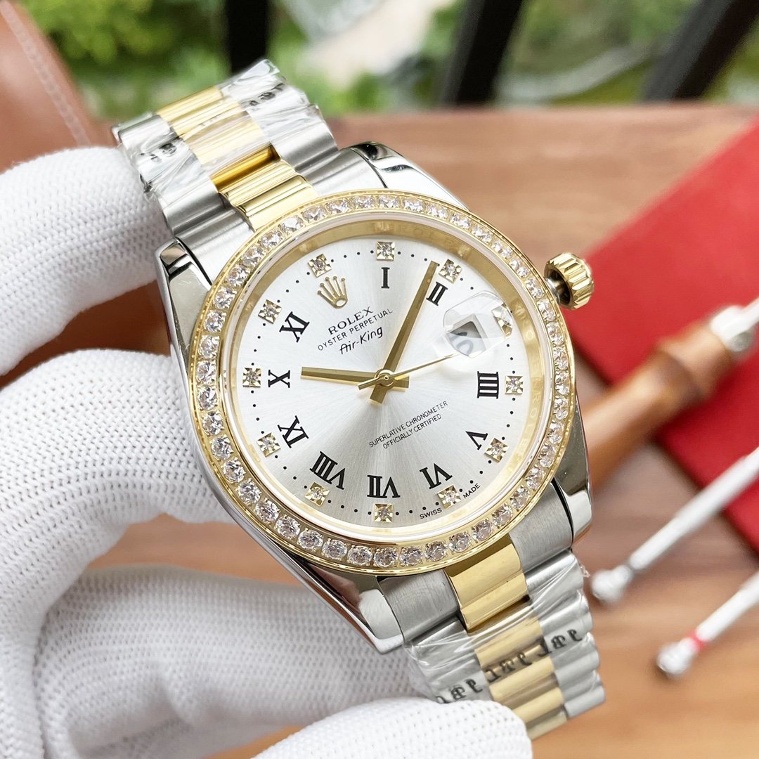 Rolex Datejust 41mm Oyster Perpetual Silver Toned For Men