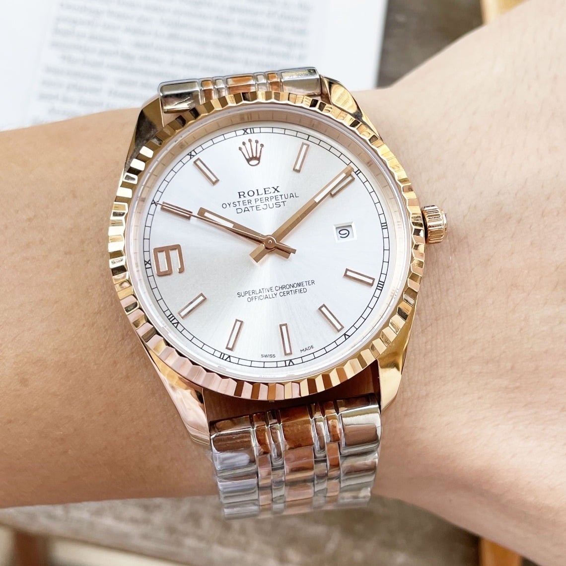 Rolex Datejust 41mm Oyster Perpetual Silver Toned For Men - Image 5