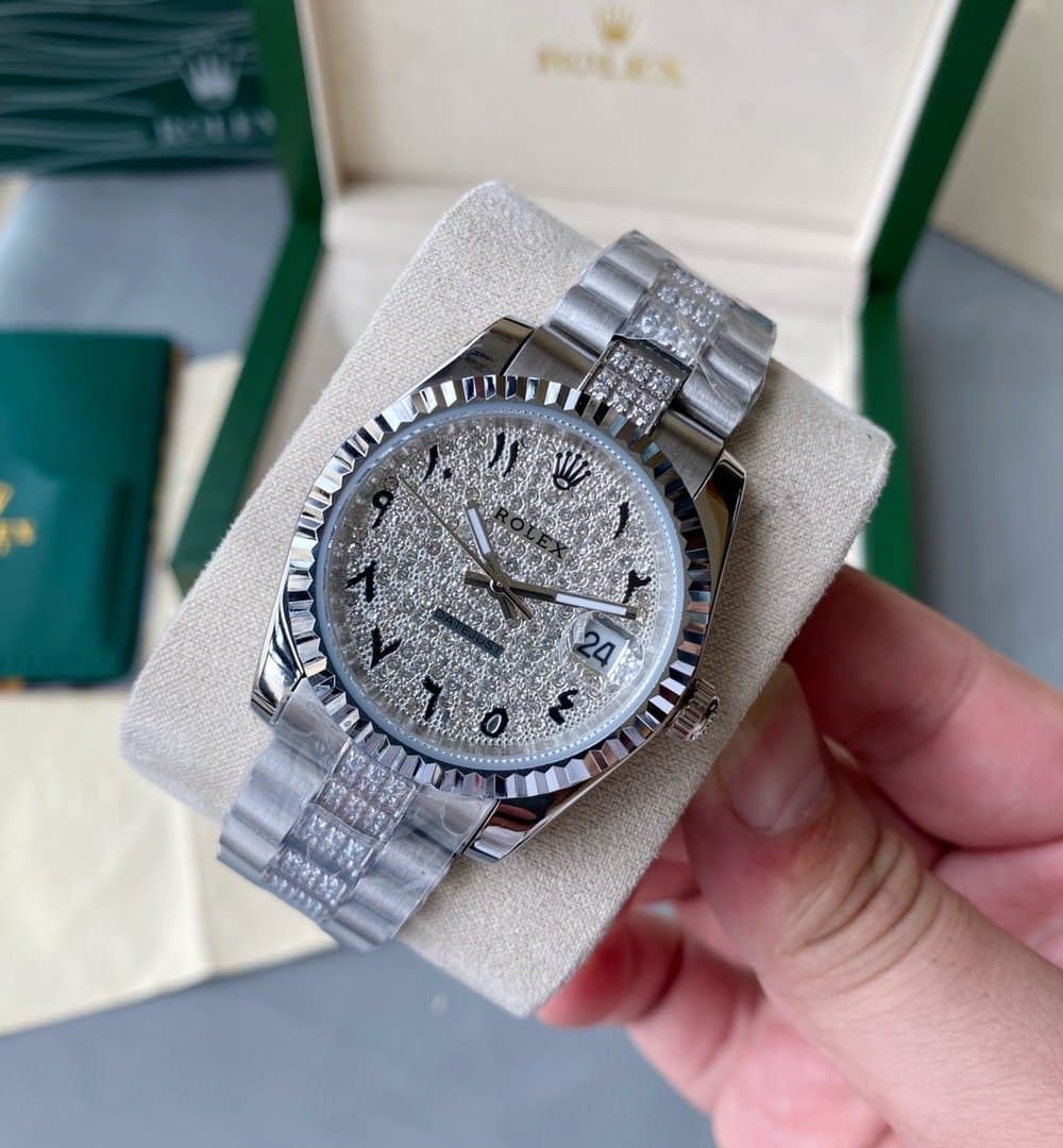 Rolex Datejust 41mm Oyster Perpetual Silver Toned For Men