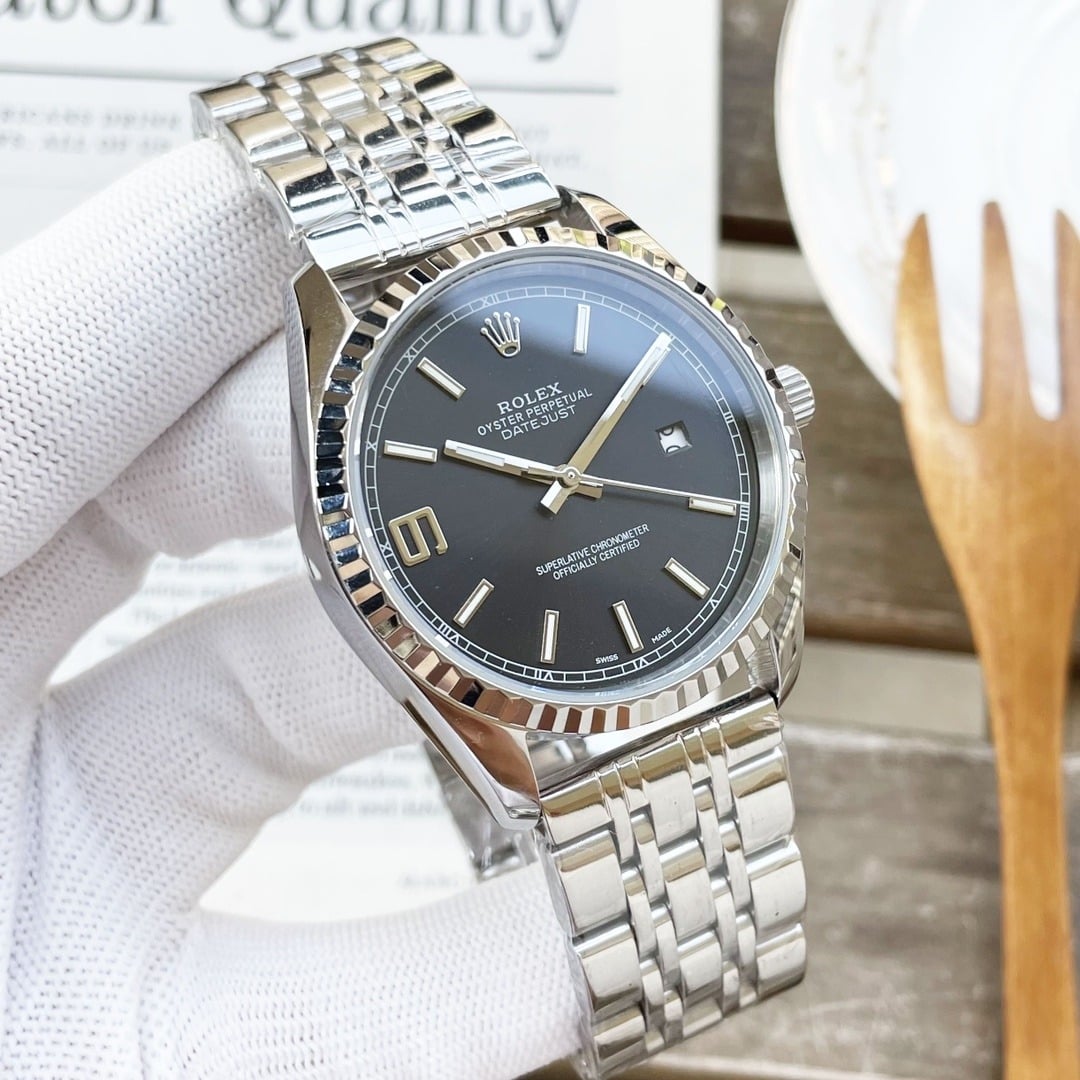 Rolex Datejust 41mm Oyster Perpetual Silver Toned For Men