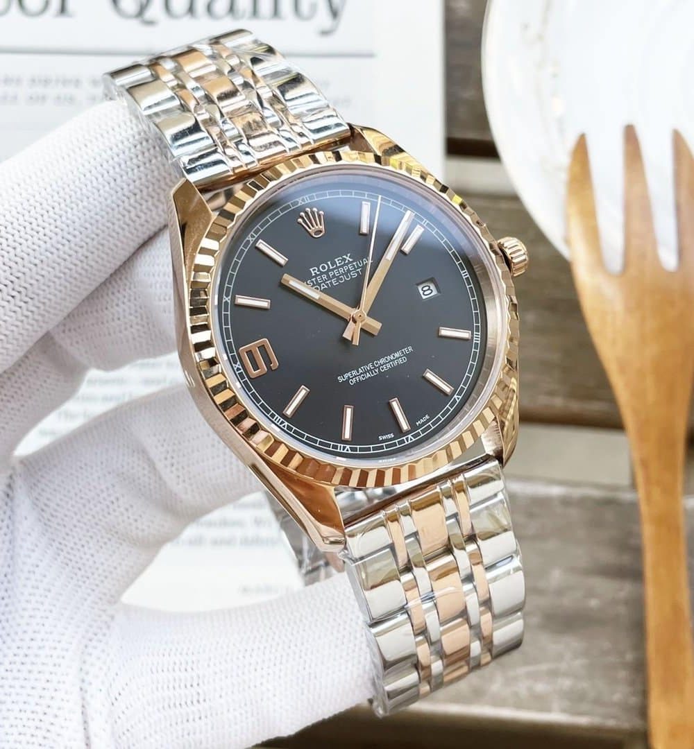 Rolex Datejust 41mm Oyster Perpetual Silver Toned For Men