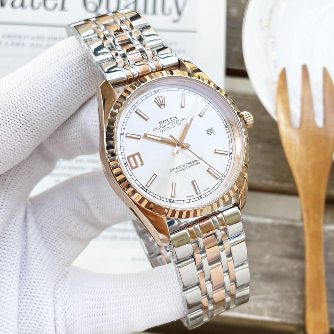 Rolex Datejust 41mm Oyster Perpetual Silver Toned For Men