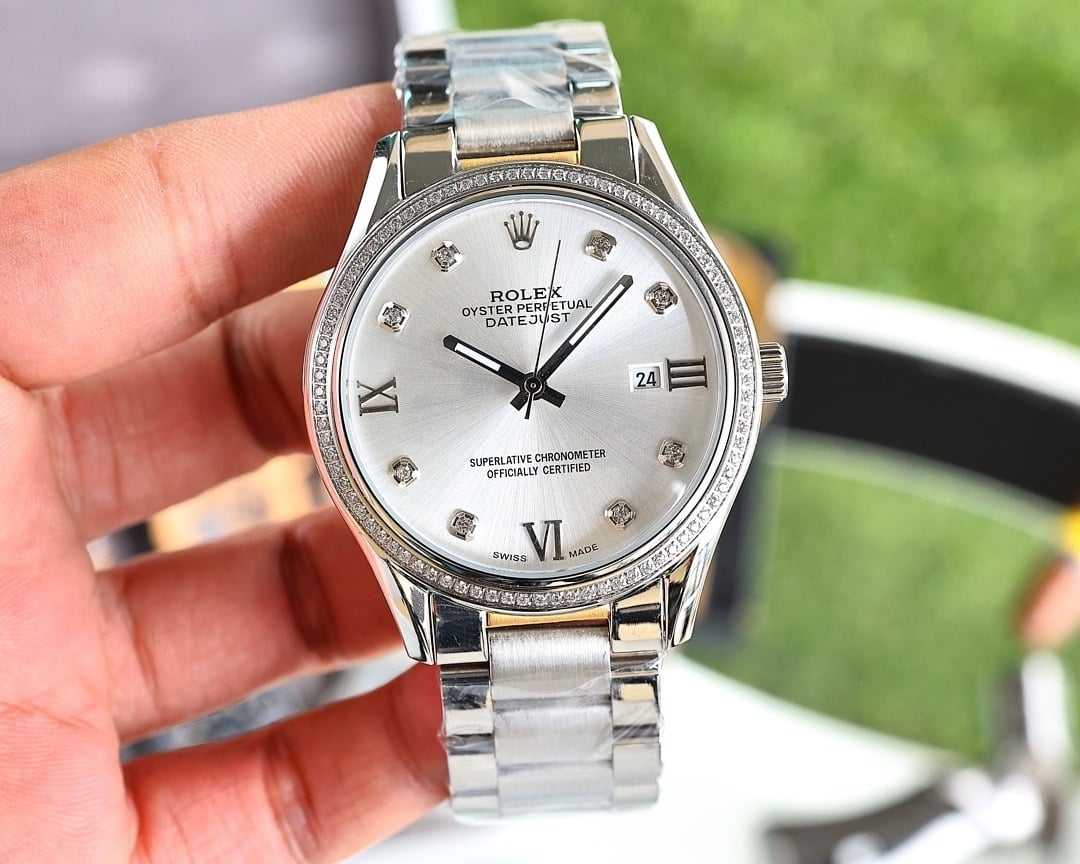 Rolex Datejust Oyster Perpetual 41 Silver Toned For Men