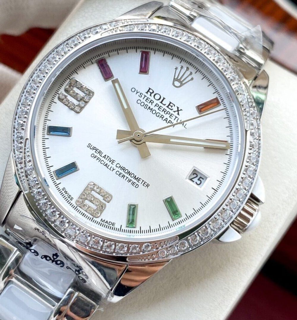 Rolex Datejust Perpetual 36mm Silver Toned For Women