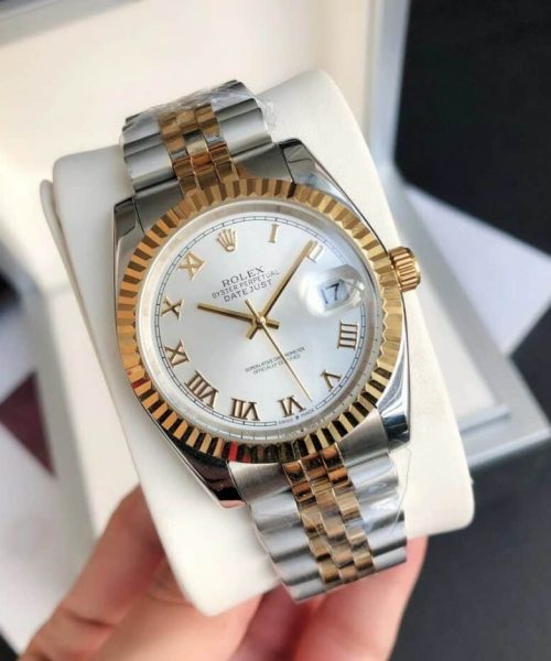 Rolex Datejust Watch Gold/Silver Toned Unisex 116231