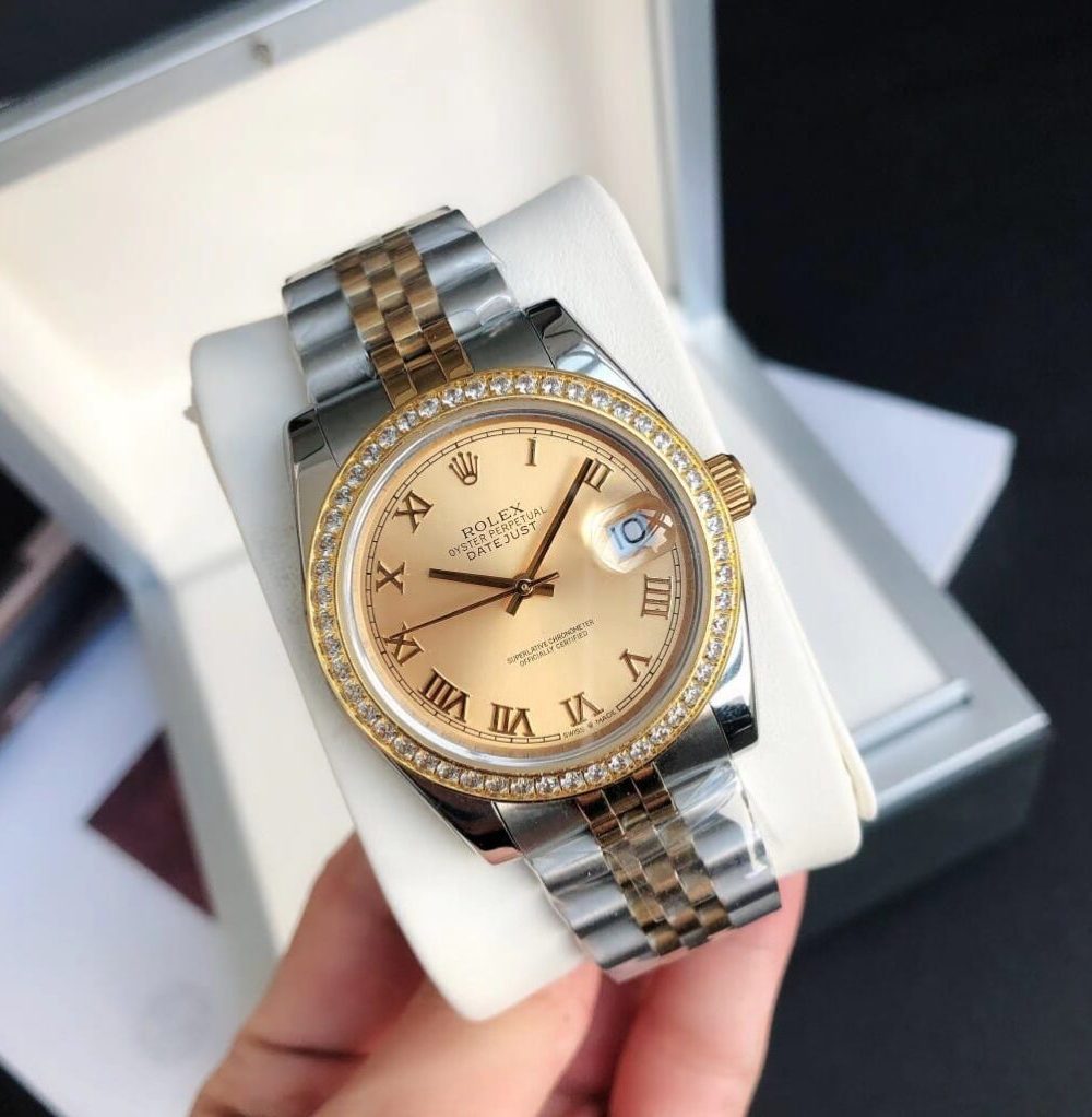 Rolex Datejust Watch Gold/Silver Toned Unisex 178273